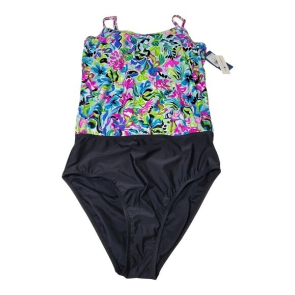 Caribbean Joe Women Swimwear Size 12 Built In Bra - Picture 1 of 6